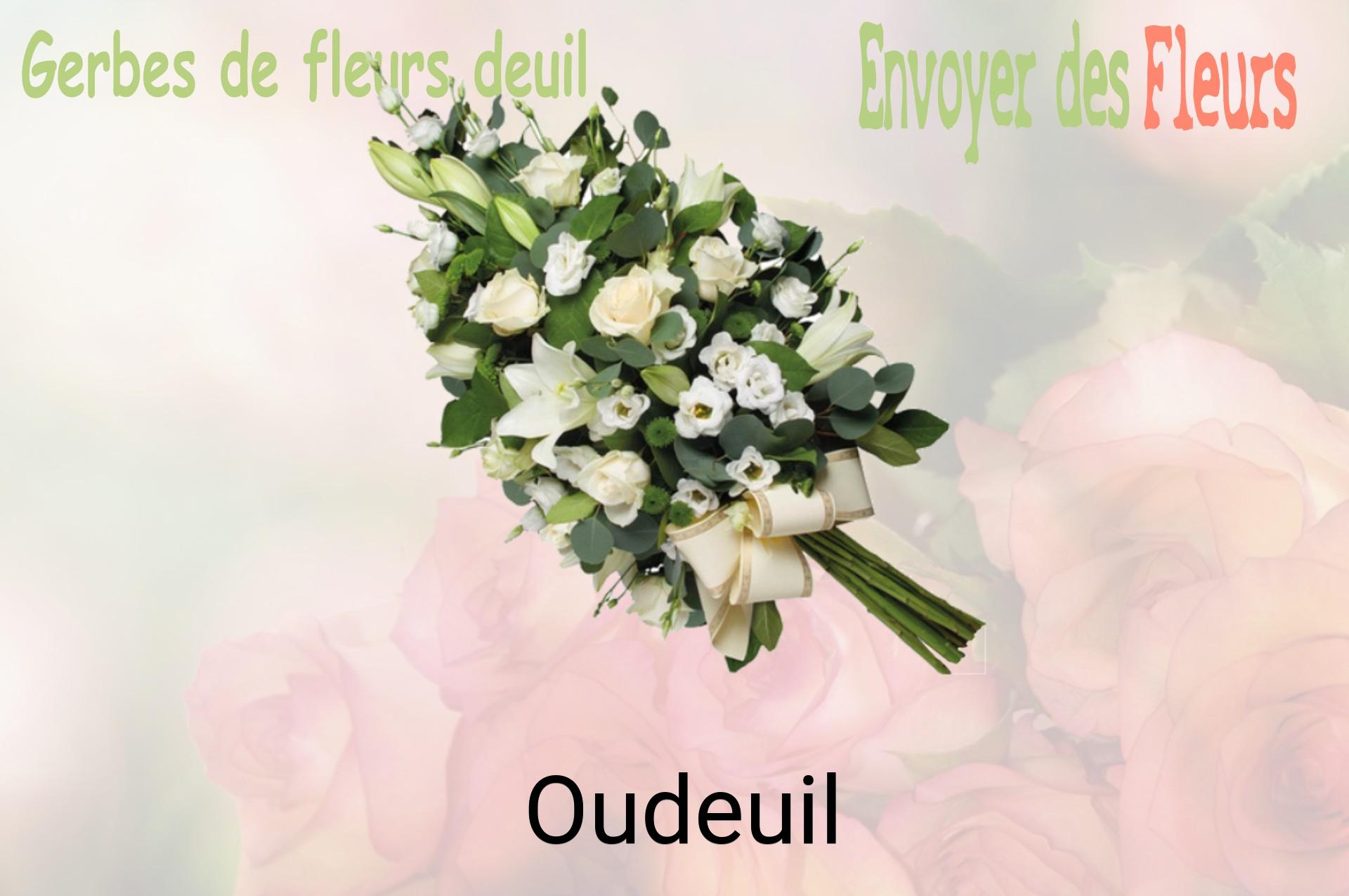 Gerbe de fleurs de deuil livrée à Oudeuil